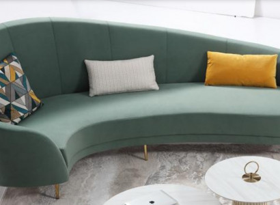 Rund Sofa + Couchtisch Modernes Sofa Wohnzimmer Couchtisch Möbel Komplett Set